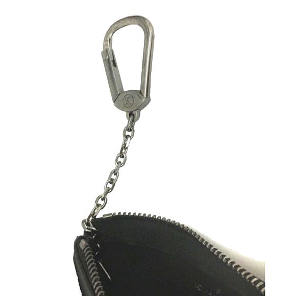 Authentic Louis Vuitton Monogram Eclipse Reverse Pochette Cles Wallet Coin Pouch - Picture 5 of 8